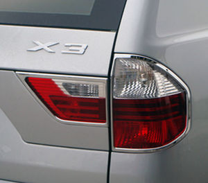 Хромированные накладки на стоп-сигналы для BMW X3 04-10г.