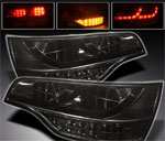 Audi Q7 06 фонари диодные темные