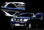 Хромированные накладки под дверные ручки именные, США, для Nissan Navara \ Pathfinder 2005-