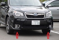 Обвес передний (губа) для Subaru Forester 2012-