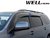 Дефлекторы боковых окон (ветровики) широкие для Toyota Sequoia 08-16