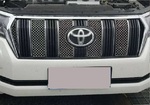 Металлические сетки в решетку радиатора для Toyota Prado 2018+