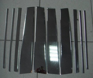 Хромированные накладки на дверные стойки для LEXUS GX460