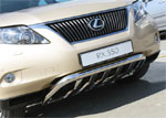 Lexus RX 350 2009 Защита переднего бампера d60 c элементами из профильной трубы