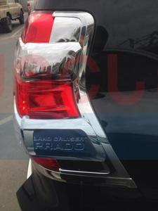 Хром накладки на стоп-сигналы для Toyota LC Prado 150 (2014г.)