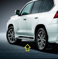 Боковые подножки пластик на Lexus LX570 2015+ Боковые подножки пластик на Lexus LX570 2015+