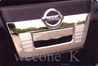 Хромированная накладка на ручку заднего борта, США, для Nissan Navara 2005-