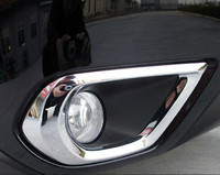 Хром накладки на туманки для Subaru Forester 2012-