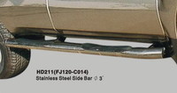 Подножки боковые хромированые FJ120-HD211 LAND CRUISER PRADO 120