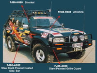 Бампер передний металлический FJ80-A043 LAND CRUISER 80 (90-97)