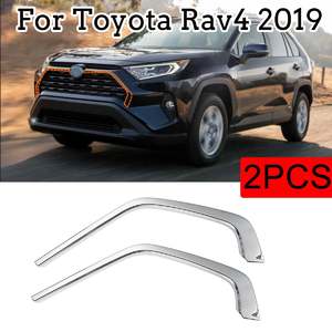 Хром накладки вокруг решетки для Toyota Rav4 2019-