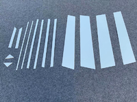 Хром накладки на дверные стойки для Toyota Rav4 2019+