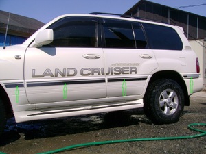 Хромированные накладки на борт кузова средние для LAND CRUISER 100