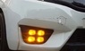 Вставки под туманки с LED огнями для Honda Fit 2013+