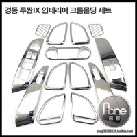Хромированные накладки на детали в салон на Hyundai ix35