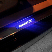 Накладки на пороги с подсветкой (неон) под двери, для Mark X 2010-