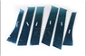 Комплект хромированных накладок на дверные стойки для MITSUBISHI OUTLANDER (2012-)