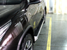 Защиты штатного порога дуги для Toyota Fortuner 2015+