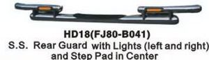 Защита заднего бампера HD19(FJ80-B040) LAND CRUISER 80 (90-97)