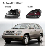 Стоп-сигналы диодные в стиле LEXUS 20г (красно-серые)  для HARRIER