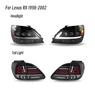 Стоп-сигналы диодные в стиле LEXUS 20г (красно-серые)  для HARRIER