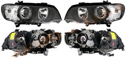 Фара BMW X5 01-03 хром тюнинг
