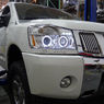 Фары тюнинговые (хром) для Nissan Armada 04-10 , Halo Projector Headlights