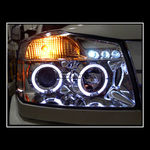 Фары тюнинговые (хром) для Nissan Armada 04-10 , Halo Projector Headlights
