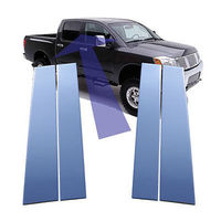Хром накладки на дверные стойки для Nissan Titan 2004-12г.