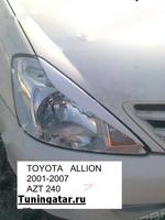 Реснички на фары для Toyota Allion 01-06 г.
